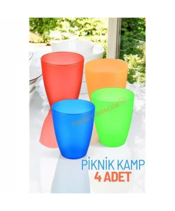 Turk Bardak Seti Kamp Piknik Bardağı 4 ADET