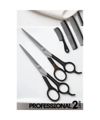 Turk Berber Makası 2 ADET Profesyonel 6.5 inç Çelik