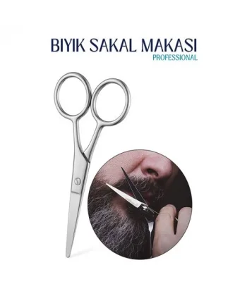 Turk Bıyık Sakal Düzeltme Makası 12 cm Biagio Bianchi Design