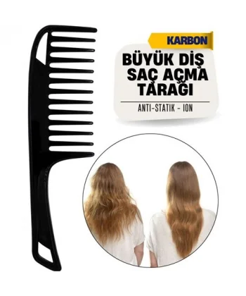Turk Büyük Diş Geniş Saç Açma Tarağı