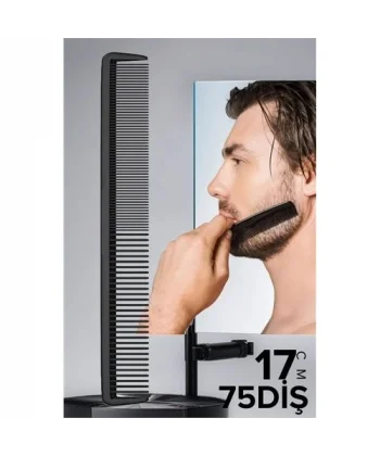 Turk Elize İnce Uzun Sakal Bıyık Tarağı