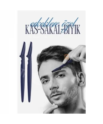 Turk Erkek Kaş Şekillendirme Tüy Alma Jileti 2 ADET