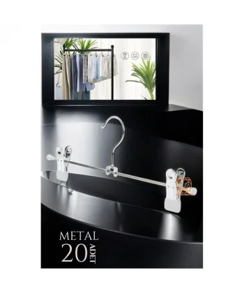 Turk Etek Pantolon Metal Askı 20 Adet