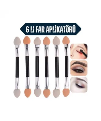 Turk Far Aplikatör Göz Makyaj Çubukları 6 ADET