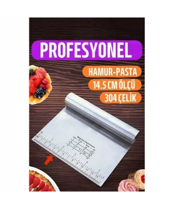 Turk Hamur Kesici Spatula Profesyonel 304 Paslanmaz Çelik