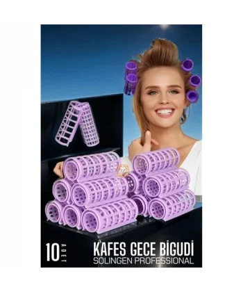 Turk Kafes Gece Bigudisi 2.5 cm 10 Adet Solingen Professional