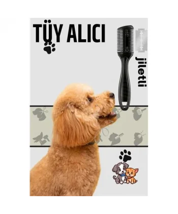Turk Kedi ve Köpek Jiletli Tüy Alma Tarağı