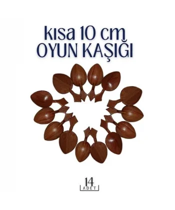 Turk Kısa Oyun Kaşığı 14 ADET