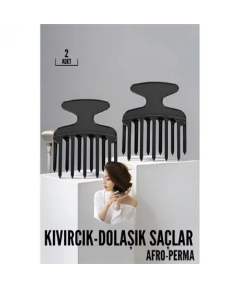 Turk Kıvırcık Saç Açıcı Afro Perma Tarağı