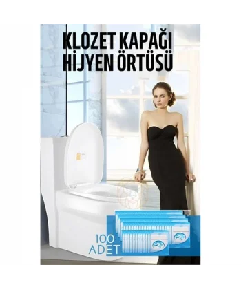 Turk Klozet Kapağı Kılıfı Hijyenik Tek Kullanımlık 100 ADET
