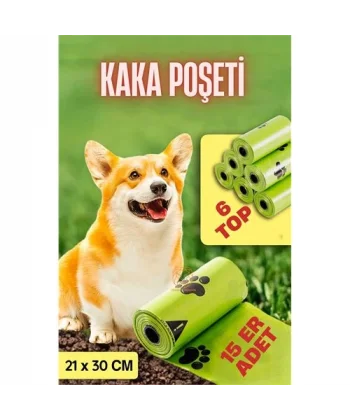Turk Köpek  Kaka Poşeti 90 Adet Köpek Dışkı Poşeti