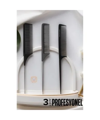 Turk Krepe Boya Tarağı Profesyonel 3 lü Set