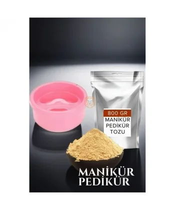Turk Manikür Tası ve Tozu Set 800 Gr
