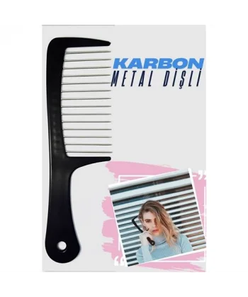 Turk Metal Dişli Masaj Etkili Saç Açma Tarağı