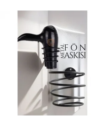 Turk Metal Fön Askısı SİYAH