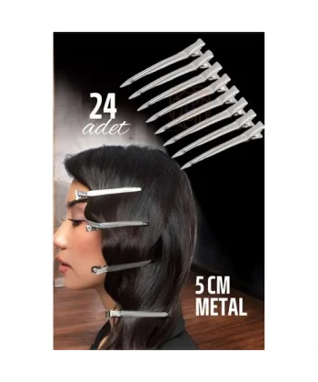 Turk Metal Toka Saç Pensi  24 ADET