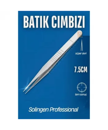 Turk Micro İnce Uçlu Batık Cımbızı Kirpik Cımbızı Solingen Professional