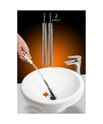 Turk Mutfak Banyo Lavabo Gider Açma Fırçası 2 Adet