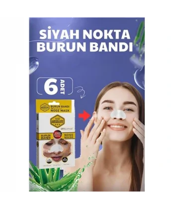 Turk Nano Burun Siyah Nokta Bandı Absolute Professional 6 ADET