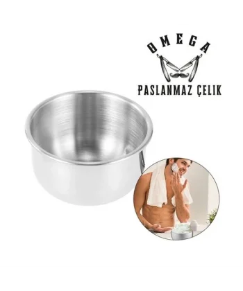 Turk Omega Paslanmaz Çelik Tıraş Tası