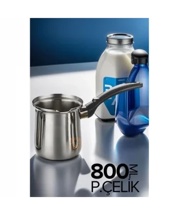 Turk Paslanmaz Çelik Cezve 800 ml
