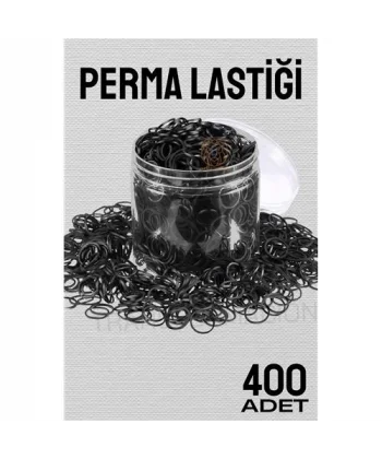 Turk Perma Lastiği İnce 400 ADET SİYAH