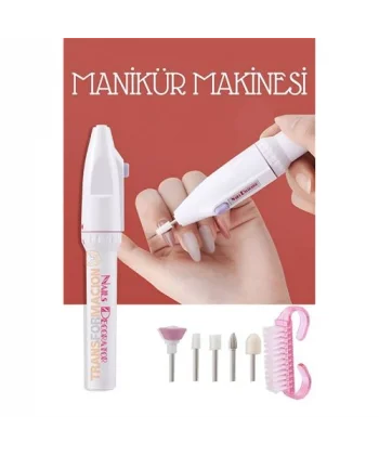 Turk Pilli Manikür Makinesi Tırnak Törpü Seti