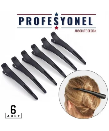 Turk Saç Klipsi Toka 6 Adet Absolute Design