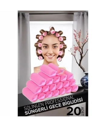 Turk Süngerli Gece Bigudisi 3 cm 20 Adet Solingen Professional
