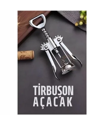 Turk Tirbuşon Şarap Açacağı ve Şişe Açacağı