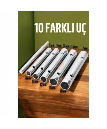 Turk Tork Lokma Seti Boru Kovan Tip Anahtar Seti Buji Anahtarı