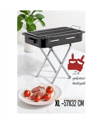 Turk Xl Emaye Mangal Katlanır Ayaklı 57 x 32 cm 720535