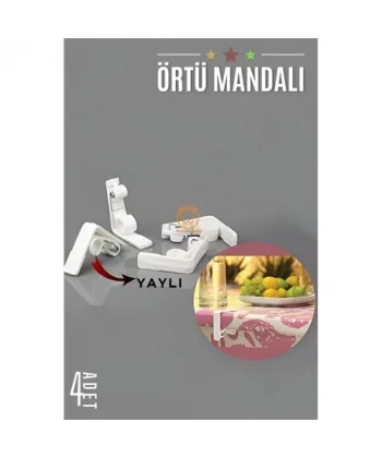 Turk Yaylı Masa Örtüsü Mandalı 4 ADET