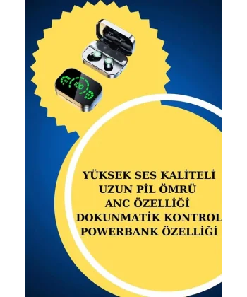 TWS Bluetooth Kulaklık ve Akıllı Saat Uyku Takibi Nabız Ölçer Uzun Pil Ömrü