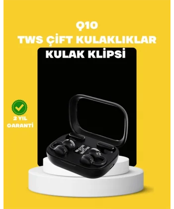 TWS Q10 Kablosuz Kulaklık – Şarj Kutulu Yüksek Ses Kalitesi Bluetooth 5.4