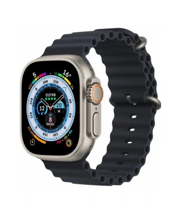 Ultra 8 2.1 inç IPS Ekran Konuşma ve NFC Özellikli Akıllı Saat - Siyah-(5796)