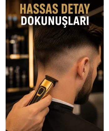 USB Type-C Şarjlı Çok Fonksiyonlu Saç ve Sakal Düzeltme Makinesi