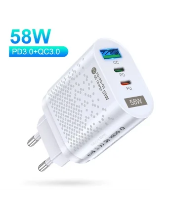 USLİON PD 58W USB + Type-c Hızlı Şarj Başlığı-(5775)
