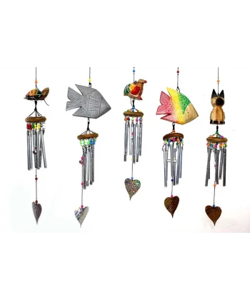 Üstü Ahşap Altı Metallı Rüzgar Çanı No:1/1