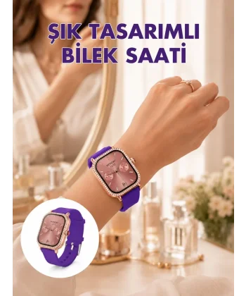 Uzaktan Kamera Kontrollü Kadın Akıllı Saat Seti