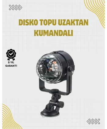 Uzaktan Kumandalı Ses Kontrollü LED Disko Işığı - Parti ve Kulüpler İçin