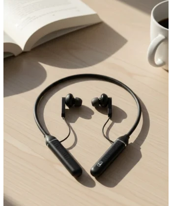 Uzun Süre Kullanımlı Kablosuz Boyun Askılı Stereo Kulaklık Güçlü Bas ve Net Ses