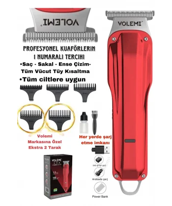 V-0085b Saç Sakal Ense Çizim Lazer Öncesi Kişisel Bakım Unisex Tıraş Makinesi