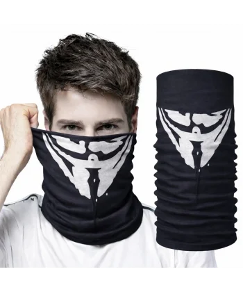 Vendetta Maskesi Desenli Baf Bandana – Çok Amaçlı Yüz Boyunluk Bandana 4 No