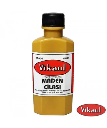 Vikaul Metal Parlatıcı - Maden Cilası, Kavil 100 Gr - 12 Adet