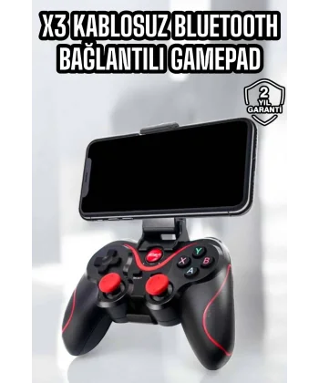 X3 Gamepad Oyun Kolu Bluetooth Bağlantılı Gamestick Android Uyumlu