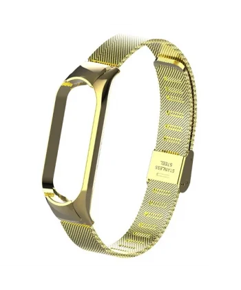 Xiaomi Mi Band 5 Metal Kayış Kordon Kopçalı Milano Loop-(5775)