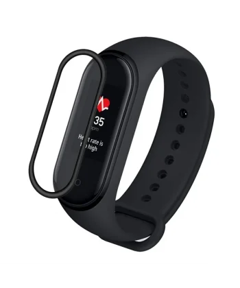 Xiaomi Mi Band 6-Mi Band 5 3D Kavisli Full Kaplama Koruyucu-(5775)