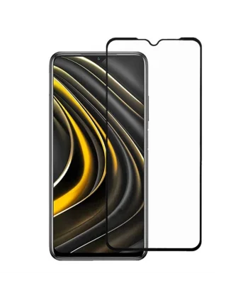 Xiaomi POCO M3 Full Glue Tempered Full Cam Ekran Koruyucu-(5775)