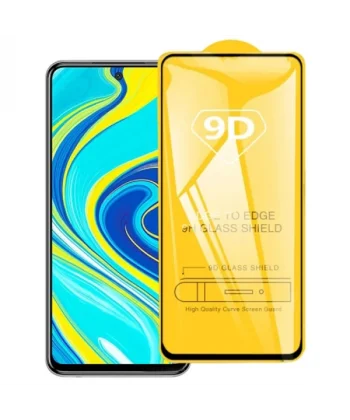 Xiaomi Redmi Note 9 Pro 9D Full Glue Tempered Cam Ekran Koruyucu-(5775)